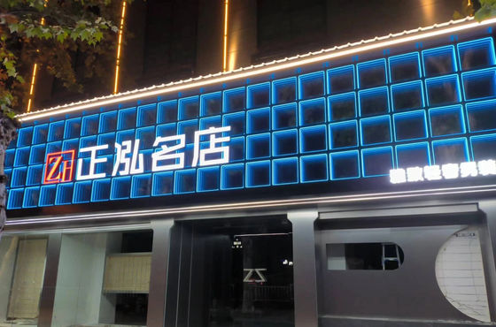 Delicato segnale a specchio a LED personalizzato con ologramma 3D e 300000 ore di vita