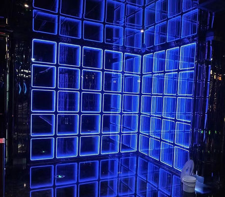 50C Wifi Infinity LED Mirror Infinite Mirror Neon per bandiera dinamica e riproduzione grafica