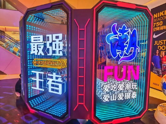 In acciaio inossidabile Neon Infinity Mirror Led Logo Letter ICON per feste e decorazioni domestiche