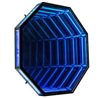 Luci al neon specchio infinito abismo specchio disegno personalizzato per la festa casa arredamento interno