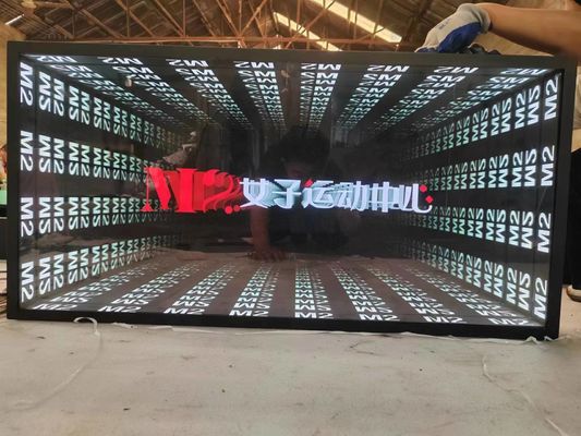 Luci al neon specchio infinito abismo specchio disegno personalizzato per la festa casa arredamento interno