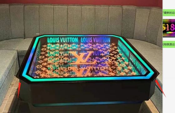Luci al neon specchio infinito abismo specchio disegno personalizzato per la festa casa arredamento interno