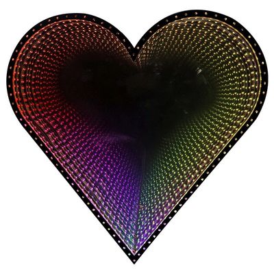 LED Word Infinity Mirror Letter Sign per negozio e hotel Decorazione Prodotto personalizzato