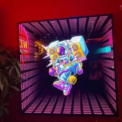 LED Word Infinity Mirror Letter Sign per negozio e hotel Decorazione Prodotto personalizzato