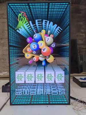 Infinite Visual Art Light Box Melle Abyss Mirror 3D Lettera luminosa Logo Cartellone al neon