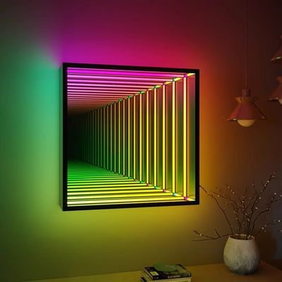 Magico specchio illimitato Custom 3D LED flessibile Neon forma per il consumo di energia