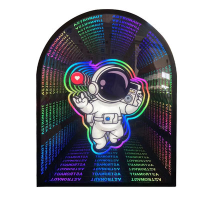 Decorazione interna Specchio a LED Illuminazione luminosa personalizzata per disegni personalizzati Specchio illimitato