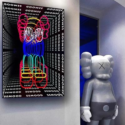 Decorazione interna Specchio a LED Illuminazione luminosa personalizzata per disegni personalizzati Specchio illimitato