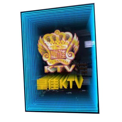 Spazio per lettere personalizzate all'interno/all'esterno Infinity Mirror Art per bar e mostre