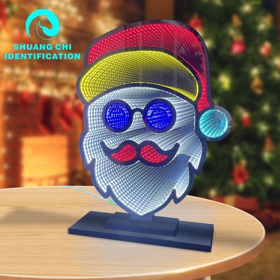 Home Decor Snowman Luce Specchio Infinito con 1000lm Flux luminoso e cavo di alimentazione
