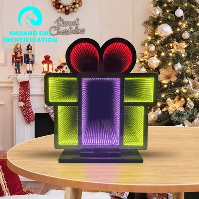 Home Decor Snowman Luce Specchio Infinito con 1000lm Flux luminoso e cavo di alimentazione
